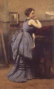 Jean Baptiste Camille  Corot, WOman in Blue